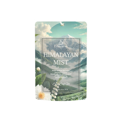 Himalayan Mist loose leaf tea — night-blooming jasmine, alpine peppermint, green tea | Chavena