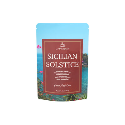 Sicilian Solstice loose leaf tea — blood orange, hibiscus, wild rose hips | Chavena